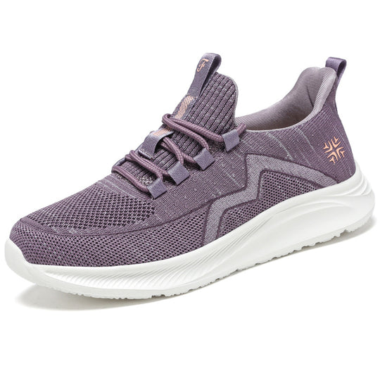 Damen Sportliche Sneakers mit atmungsaktive Netzkonstruktion und dämpfender Sohle EB