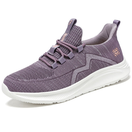 Damen Sportliche Sneakers mit atmungsaktive Netzkonstruktion und dämpfender Sohle EB