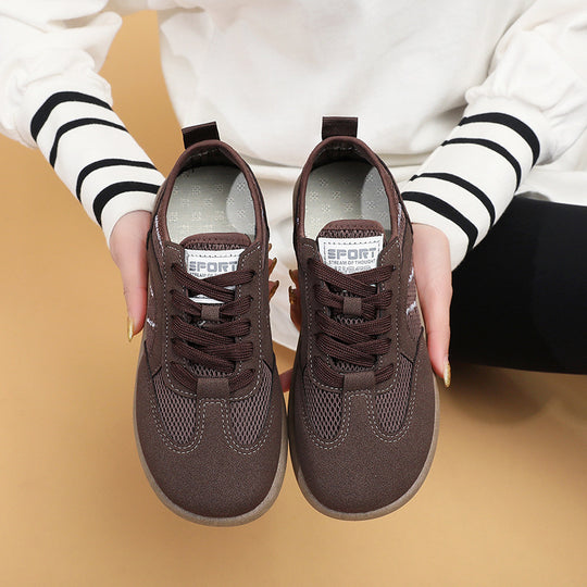 Damen Sportliche Sneakers mit atmungsaktiver Netzoberfläche EB