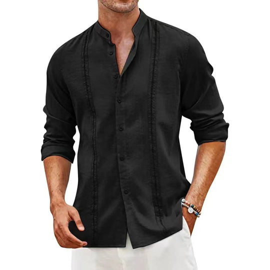 Herren lässige Leinenbluse EB