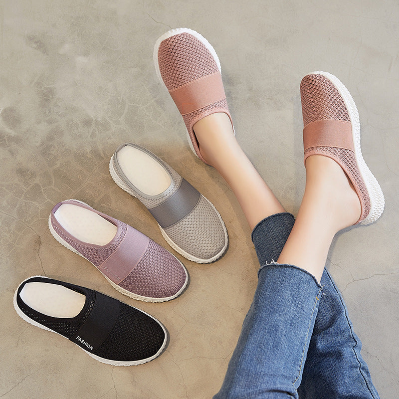 Damen Modische und atmungsaktive Clogs mit elastischer Bänder von EB