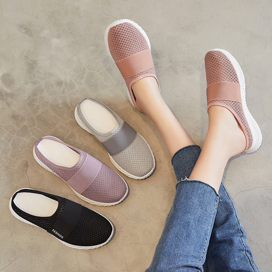 Damen Modische und atmungsaktive Clogs mit elastischer Bänder von EB