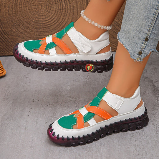 Damen Komfortable Sandalen mit schnittfestem Riemendesign EB