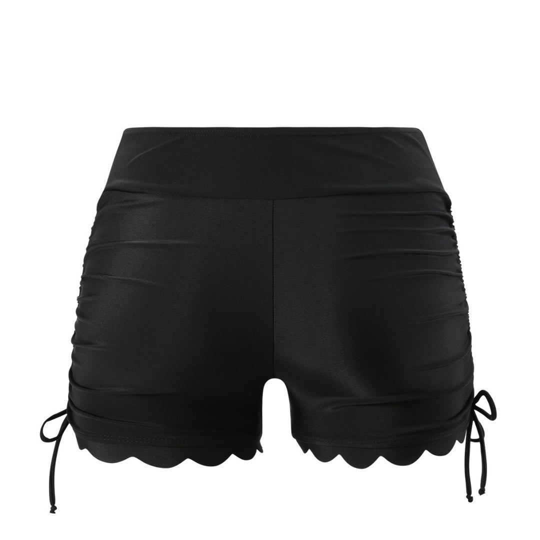Damen Badeshorts mit verstellbarem Raffungsdesign EB