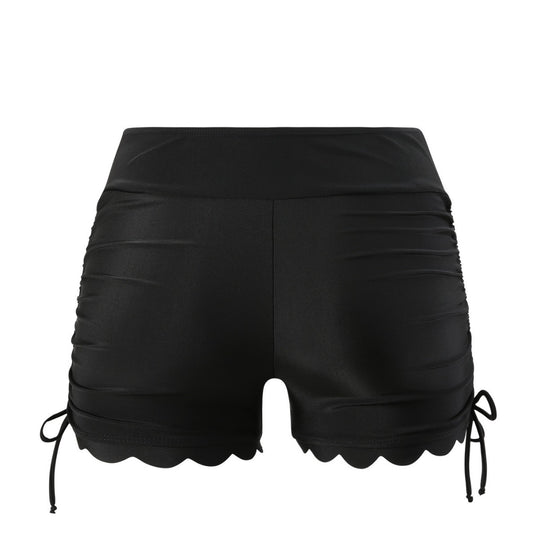 Damen Badeshorts mit verstellbarem Raffungsdesign EB