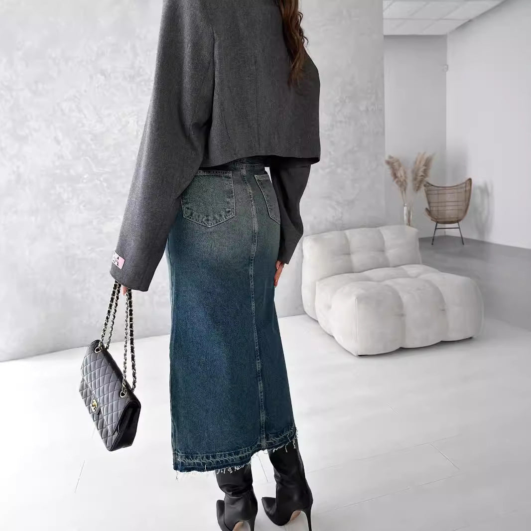 Damen Modischer Oversized Blazer aus hochwertigem Material EB