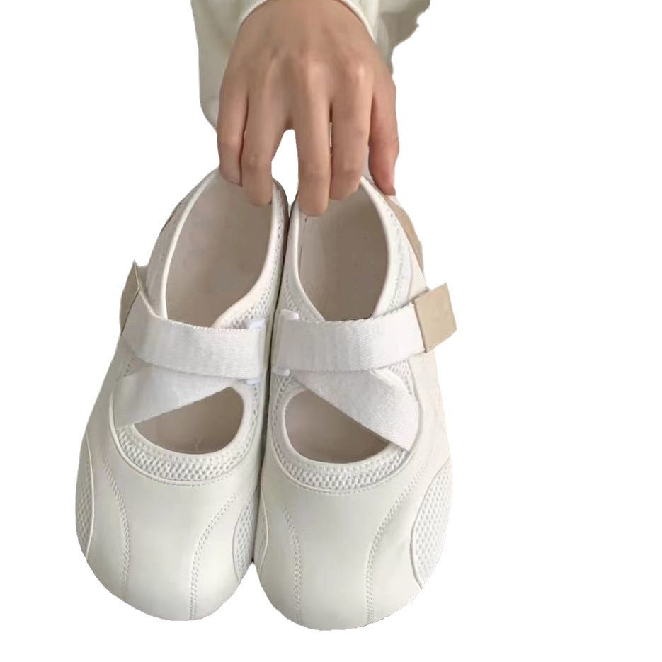 Damen moderne und bequeme Fitness-Schuhe mit schnellem Klettverschluss EB