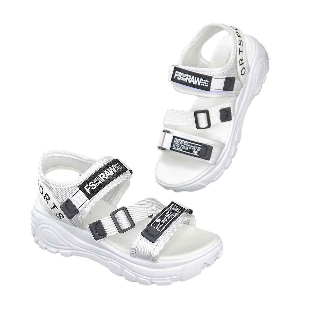 Damen Sportliche Sandalen mit verstellbaren Riemen und rutschfester Sohle EB