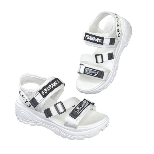Damen Sportliche Sandalen mit verstellbaren Riemen und rutschfester Sohle EB