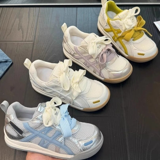 Damen Sportliche Mesh-Sneaker mit innovativer Schnürtechnologie EB