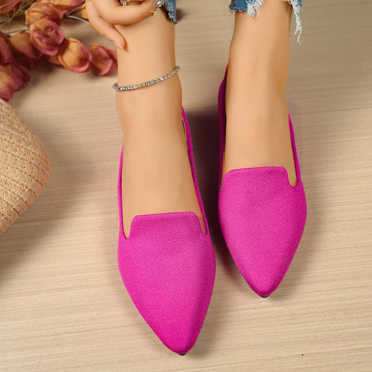 Damen modische Ballerinas mit elegantem spitzem Design EB