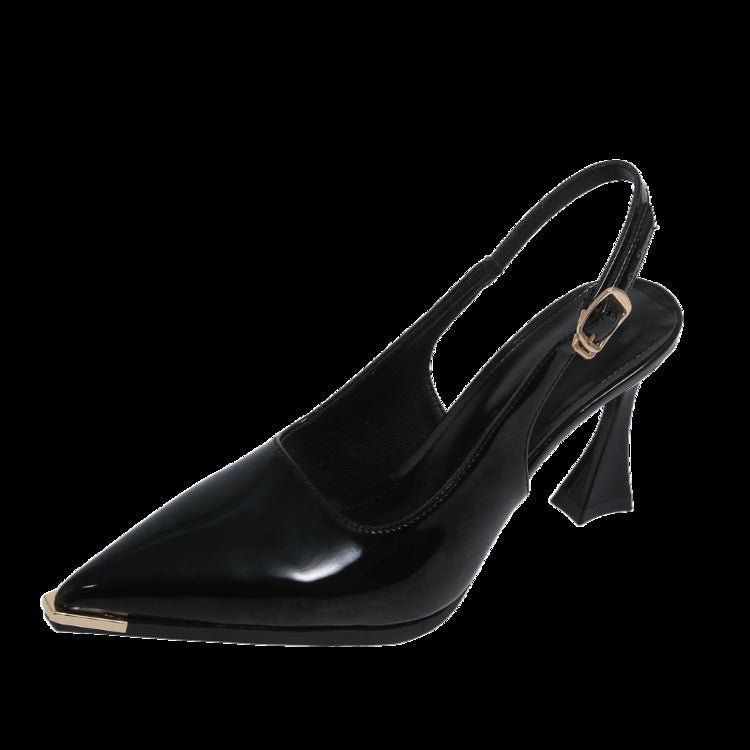 Damen Slingback Pumps mit spitzem Zehenbereich und elegantem Blockabsatz EB