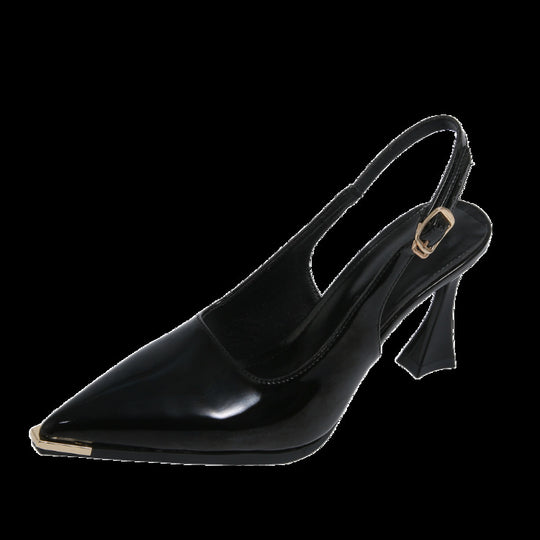 Damen Slingback Pumps mit spitzem Zehenbereich und elegantem Blockabsatz EB