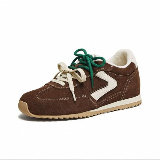 Damen hochwertige Sneaker mit warmem Fleece-Innenfutter und rutschfester Sohle EB