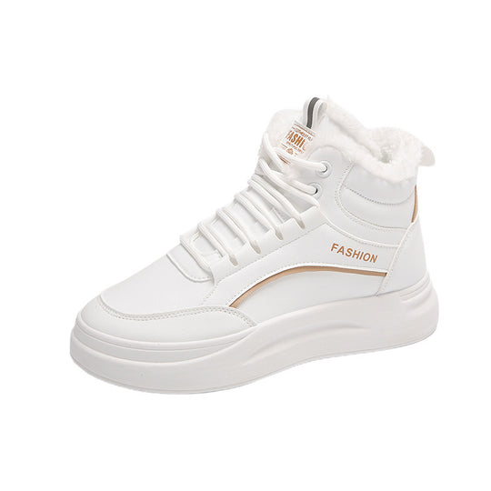 Damen High-Top Sneakers mit warm gefüttertem Kragen und rutschfester Sohle EB