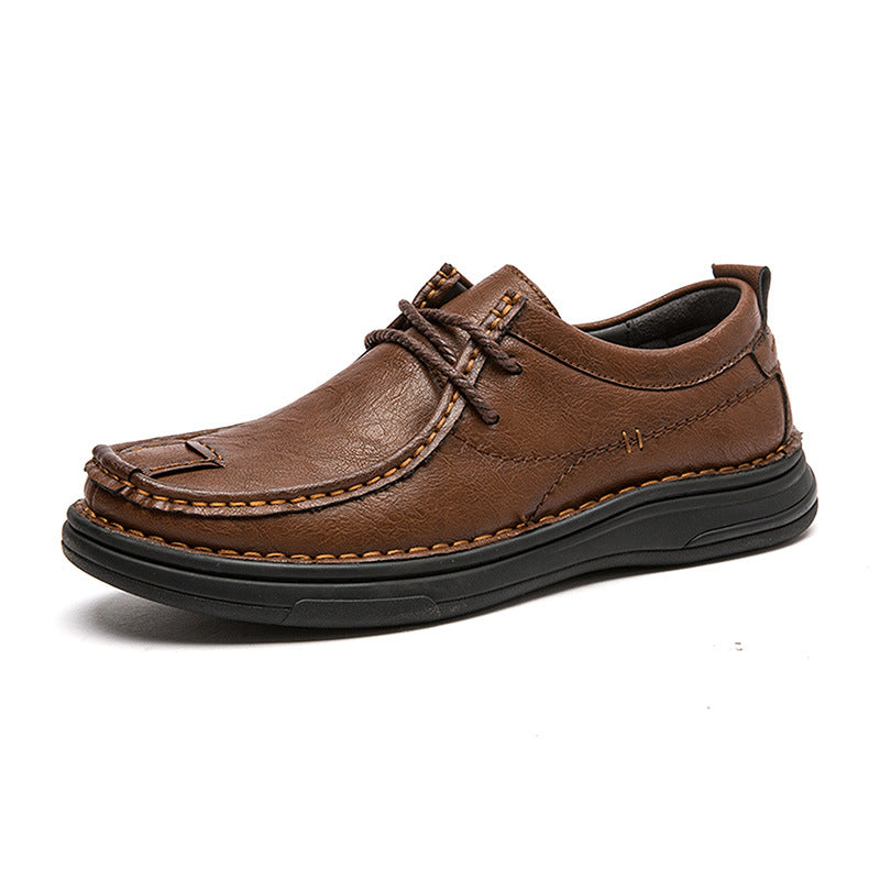 Herren Modische Schnürschuhe aus hochwertigem Kunstleder EB