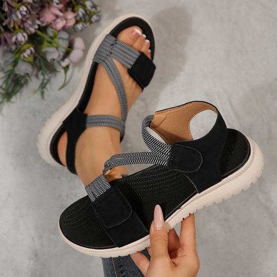 Damen Komfortable Freizeitsandalen mit verstellbarem Riemendesign EB