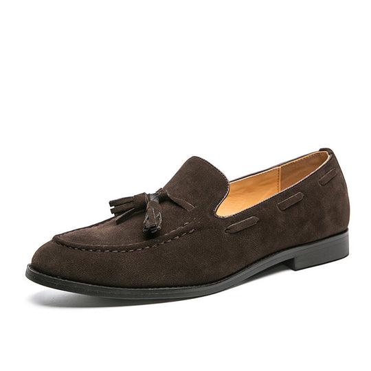Damen Mokassins aus hochwertigem Wildleder mit modischem Quastendetail EB