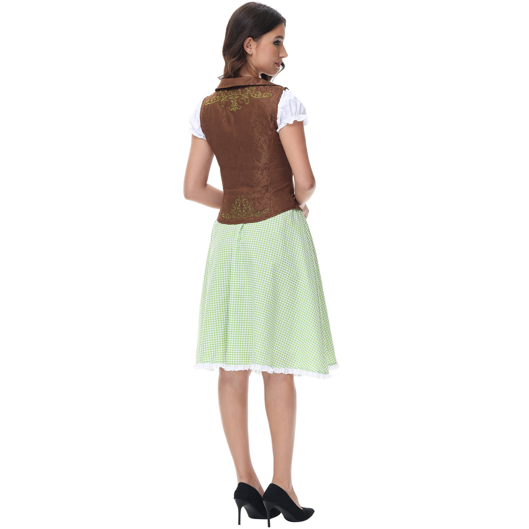 Damen Trachtenkleid mit detailverliebtem Oberteil und romantischen Rüschen EB