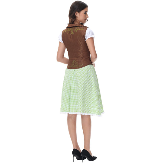 Damen Trachtenkleid mit detailverliebtem Oberteil und romantischen Rüschen EB