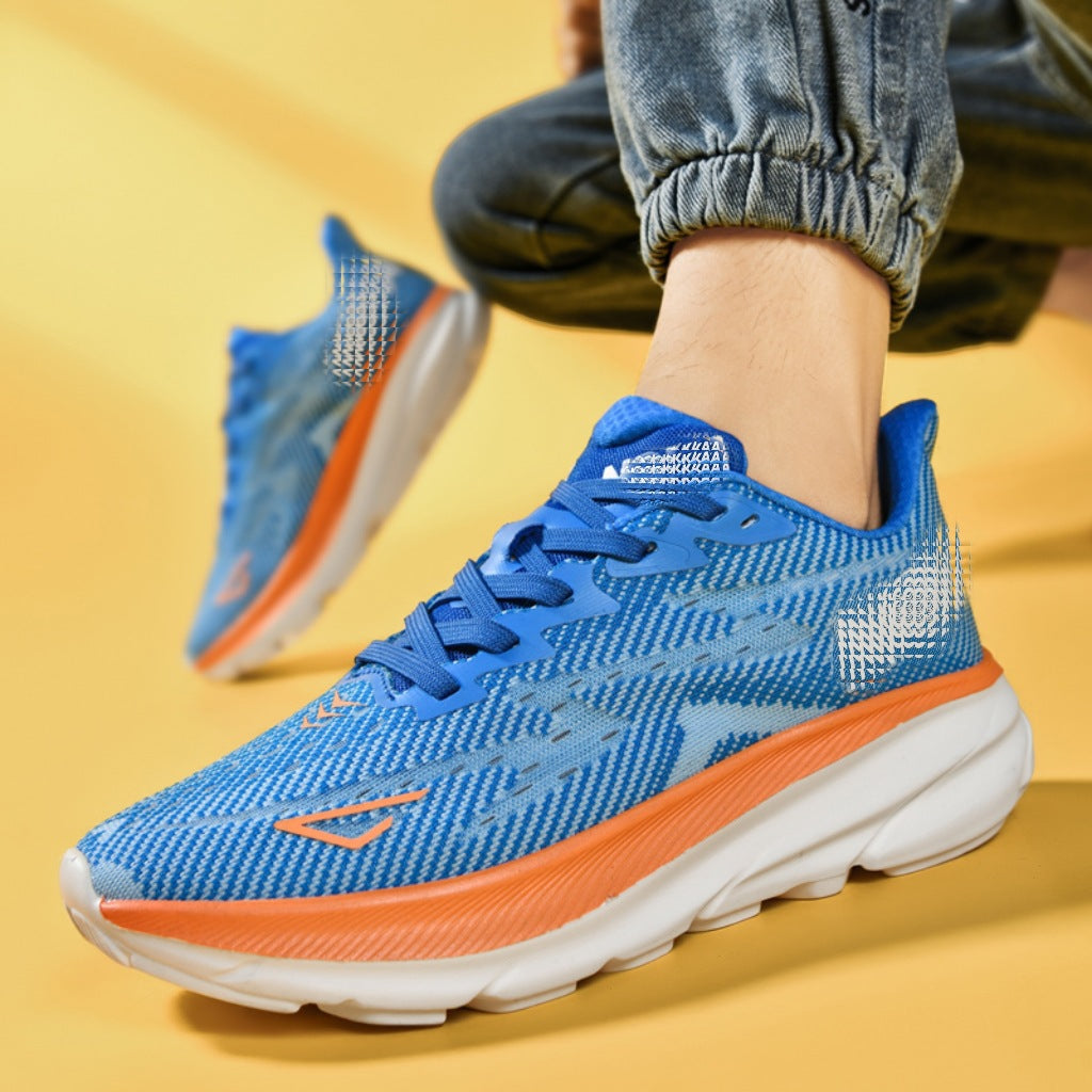 Unisex leichte Straßen-Trainingsschuhe mit gewebtem Performance-Obermaterial und dämpfender Dual-Layer-Zwischensohle EB