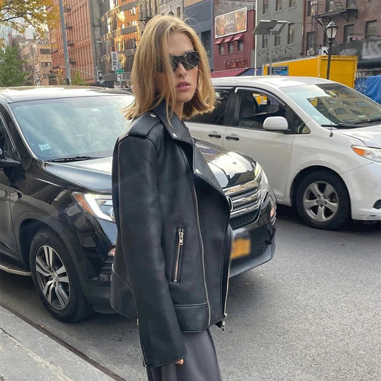 Damen Oversized jacke im urbanen Stil EB