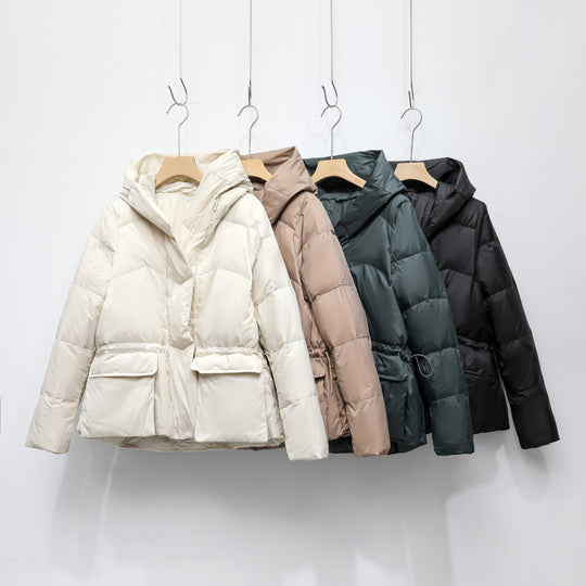 Damen Wintersteppjacke mit stylishen Taschen und Kapuze EB