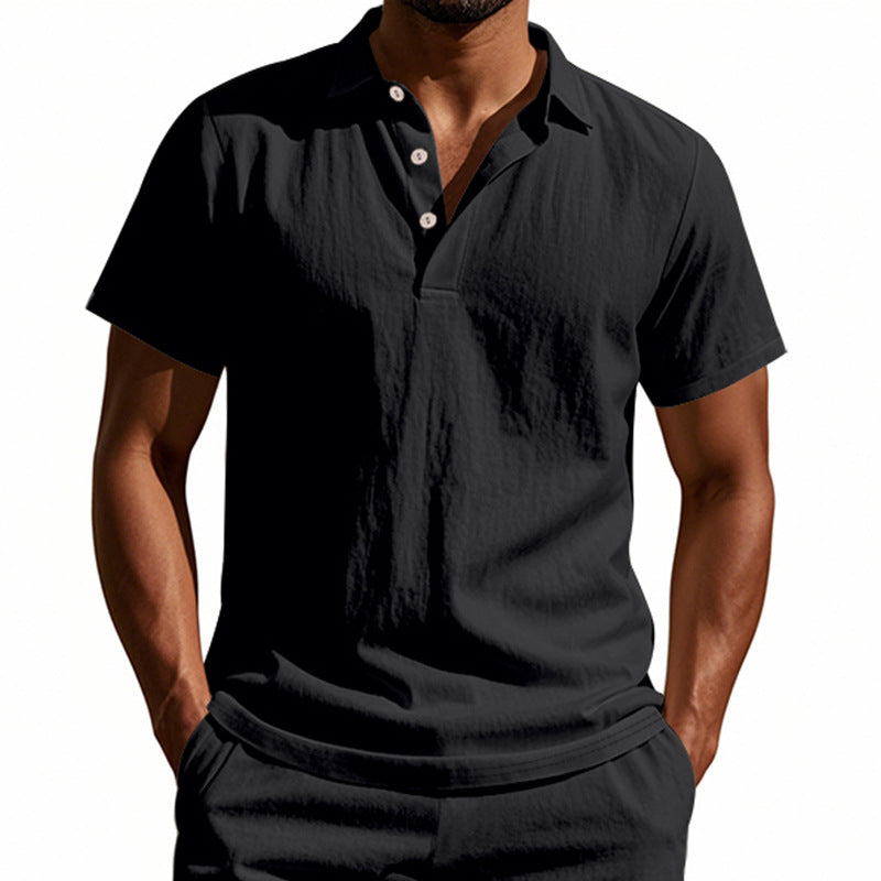 Herren Poloshirt mit atmungsaktiver Struktur und klassischem Kragen EB