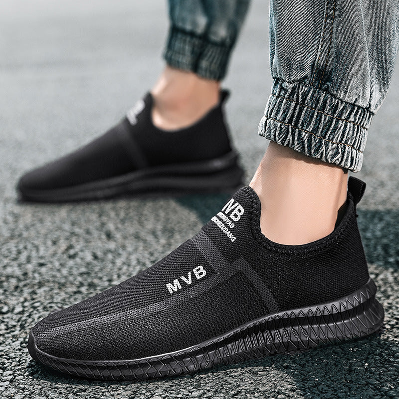 Damen Leichte Slip-On Sneakers mit atmungsaktivem Mesh-Obermaterial EB