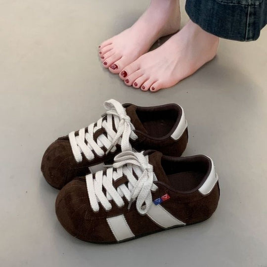 Damen Komfortable Sneaker aus hochwertigem Wildleder mit klassischem Design EB