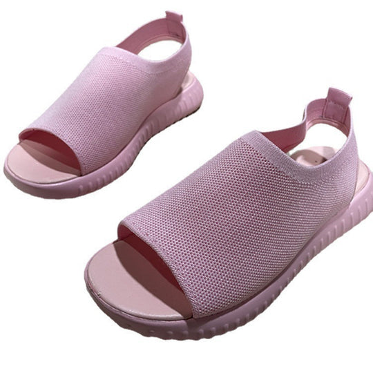 Damen atmungsaktive Freizeitsandalen mit rutschfester Sohle und elastischem Obermaterial EB