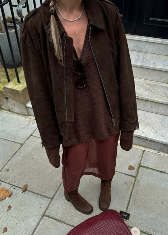 EB | Touch Cropped Wildlederjacke