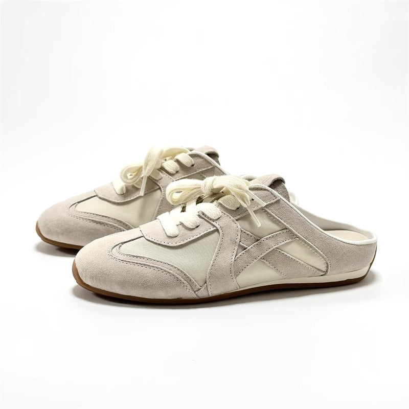 Damen Sneaker im lässigen Slipper-Stil mit atmungsaktivem Mesh und modischem Wildleder EB