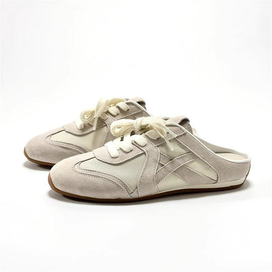 Damen Sneaker im lässigen Slipper-Stil mit atmungsaktivem Mesh und modischem Wildleder EB