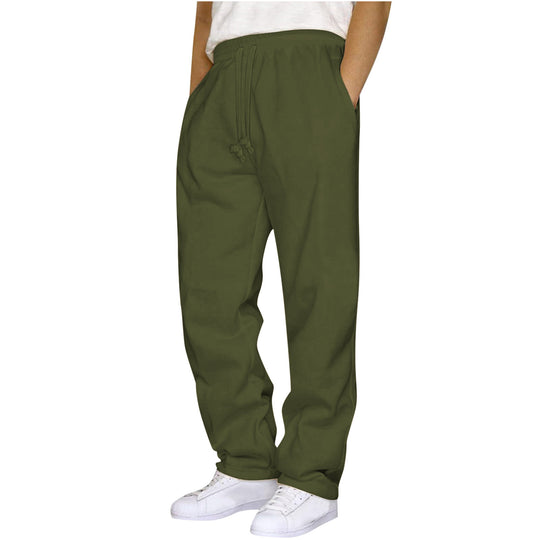 Damen nan ungekürzte Relax-Freizeithose mit hohem Komfortbund, innenliegendem Kordelzug und seitlichen Eingrifftaschen EB