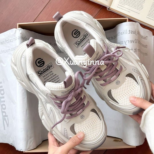 Damen Sportliche Laufschuhe mit atmungsaktiver Oberfläche und dämpfender Sohle EB