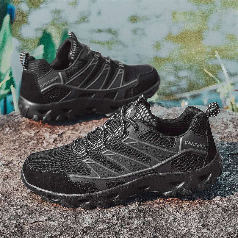 Damen Sportliche Outdoor-Sneaker mit atmungsaktiver Mesh-Oberfläche und rutschfester Sohle EB