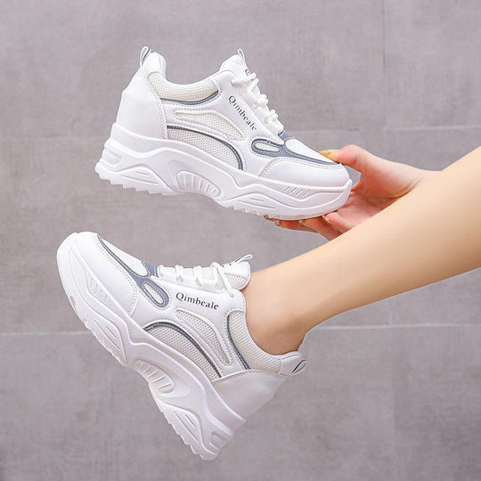 Damen Modische Chunky Sneakers mit ergonomischer Dämpfung und stabiler Sohle EB