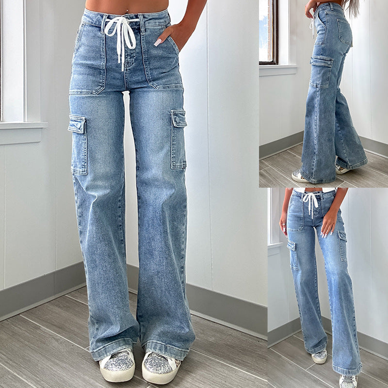 Damen Cargo-Jeans im lässigen Design EB