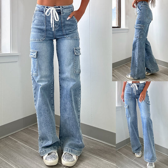 Damen Cargo-Jeans im lässigen Design EB