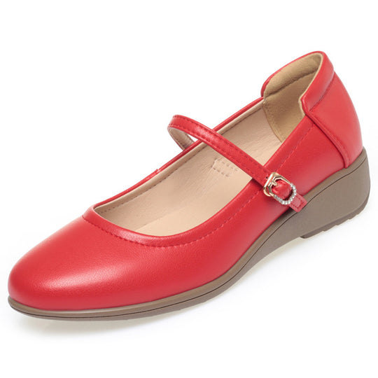Damen Mary Jane Ballerinas mit komfortabler Sohle und elegantem Riemen EB