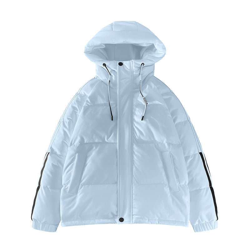 Damen urbane Pufferjacke mit Kapuze und elastischen Bündchen EB