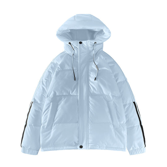 Damen urbane Pufferjacke mit Kapuze und elastischen Bündchen EB