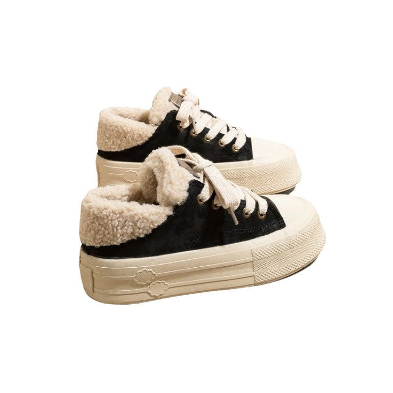 Damen Winterliche Sneaker mit kuscheligem Futter und rutschfester Sohle EB