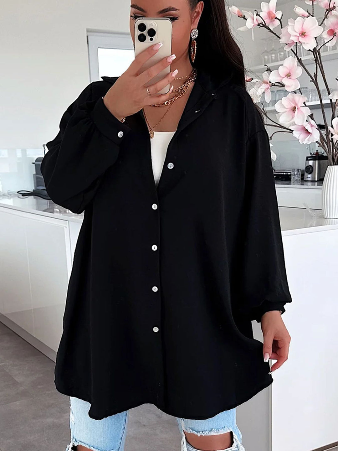 Damen Übergröße Hemdbluse EB