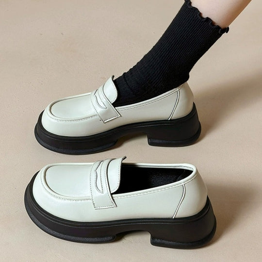 Damen elegante Loafers mit modischem Schnallendesign EB