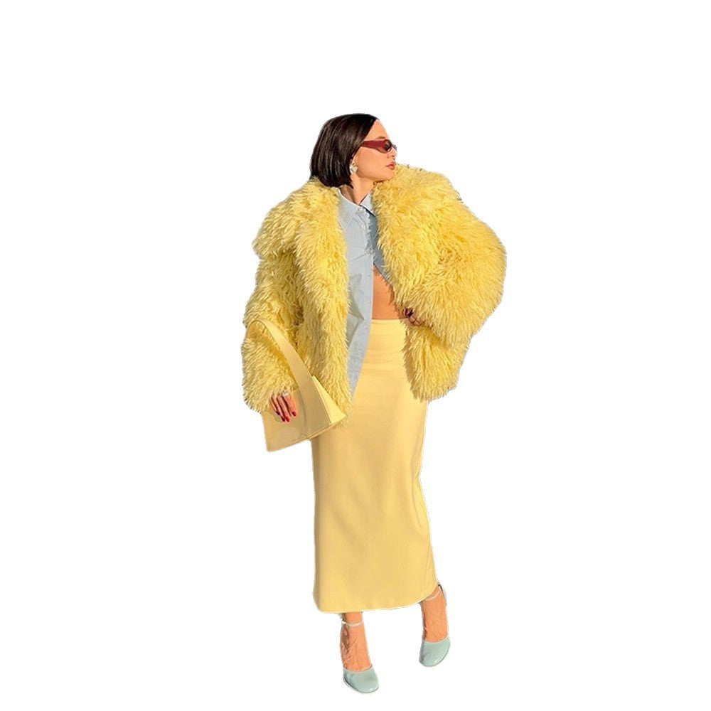 Damen Kunstpelzjacke EB