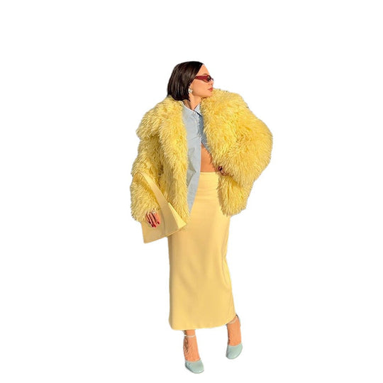 Damen Kunstpelzjacke EB