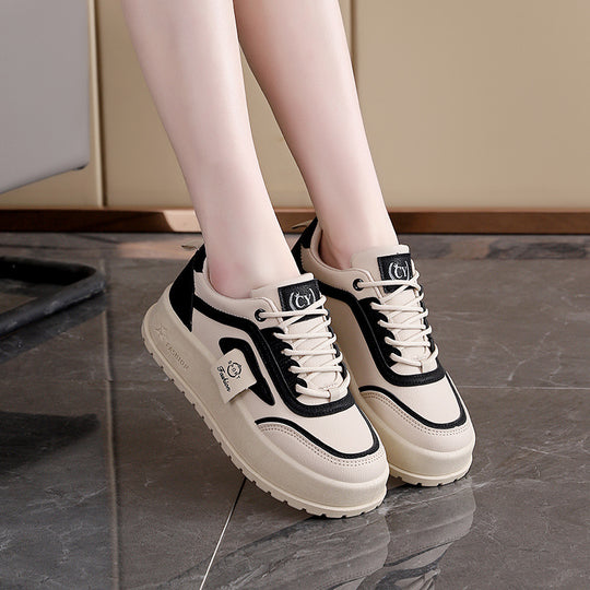Damen Plattform Sneakers mit modischem Design und hohem Tragekomfort EB