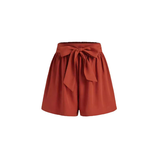 Damen Modische Wickelhose mit Bindegürtel EB